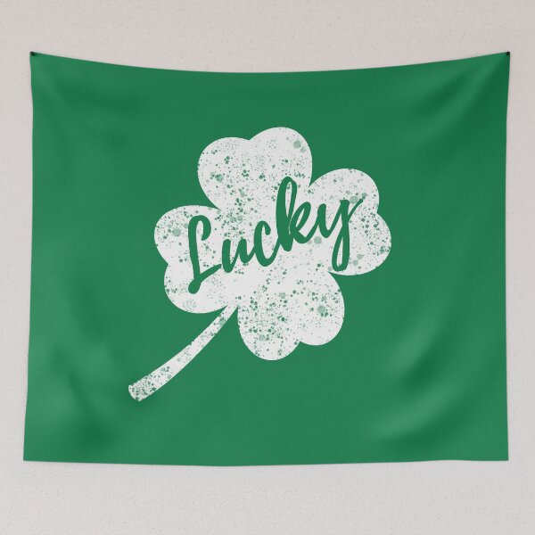Item preview, Lucky Distressed Four Leaf Clover - St Patricks Day Design designed and sold by Gerhanj.