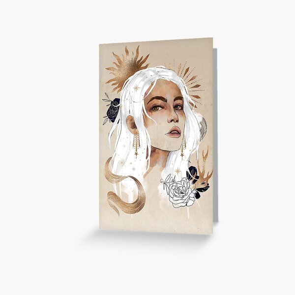 Celestial Alina Greeting Card
