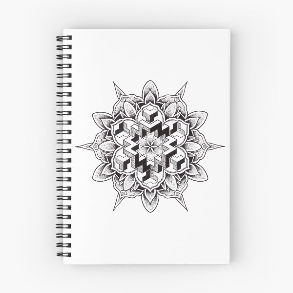 Item preview, Mandala with cool geometric patterns designed and sold by René Voortwist Pen and Ink art.