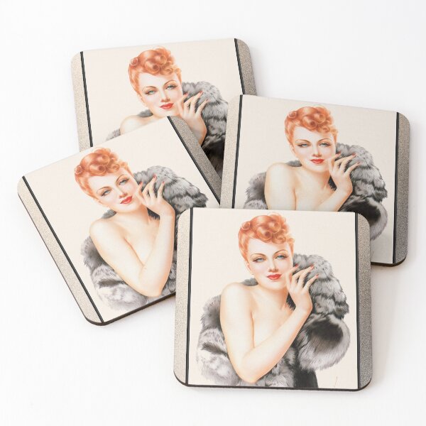 Item preview, Fox by Alberto Vargas Pin-Up Girl Vintage Artwork designed and sold by Xzendor7 Digital Art Creations.