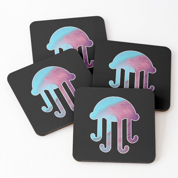 Item preview, wave jellyfish silhouette  designed and sold by Bizarro23.