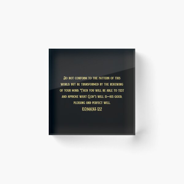 Item preview, Bible Verse Romans 12:2 designed and sold by Prayingwarrior.