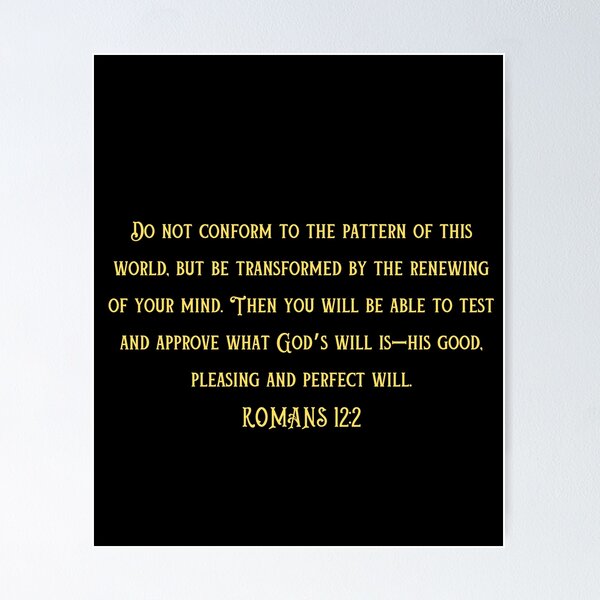 Item preview, Bible Verse Romans 12:2 designed and sold by Prayingwarrior.