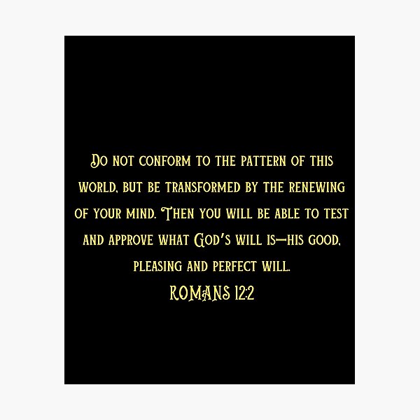 Item preview, Bible Verse Romans 12:2 designed and sold by Prayingwarrior.
