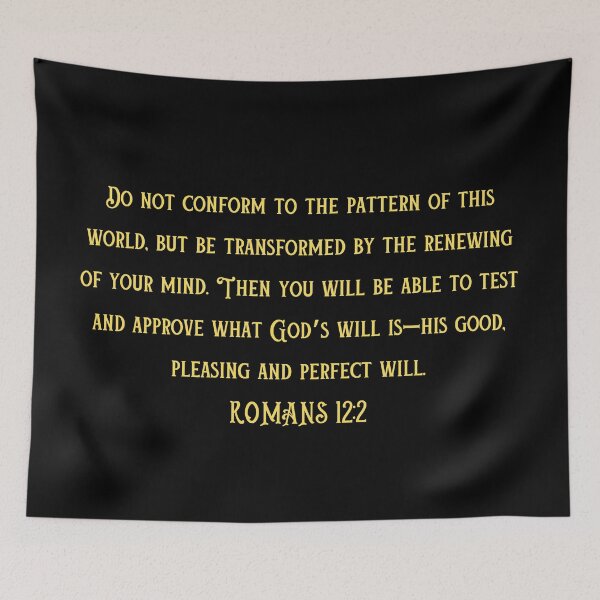 Item preview, Bible Verse Romans 12:2 designed and sold by Prayingwarrior.