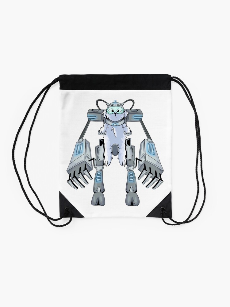 Alternate view of Snuffles the Dog, Rick and Morty Drawstring Bag