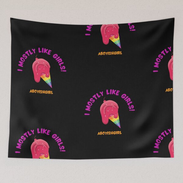 Item preview, I Mostly Like Girls designed and sold by SportyDogShop.
