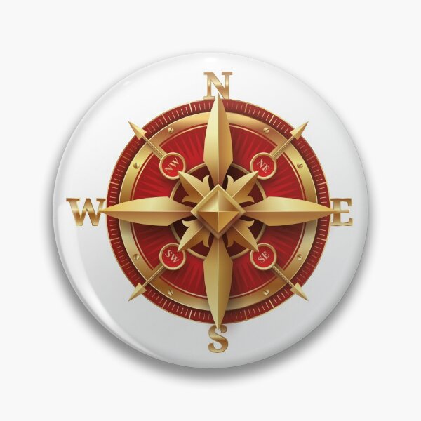 Item preview, Golden vintage compass designed and sold by Qitchup.