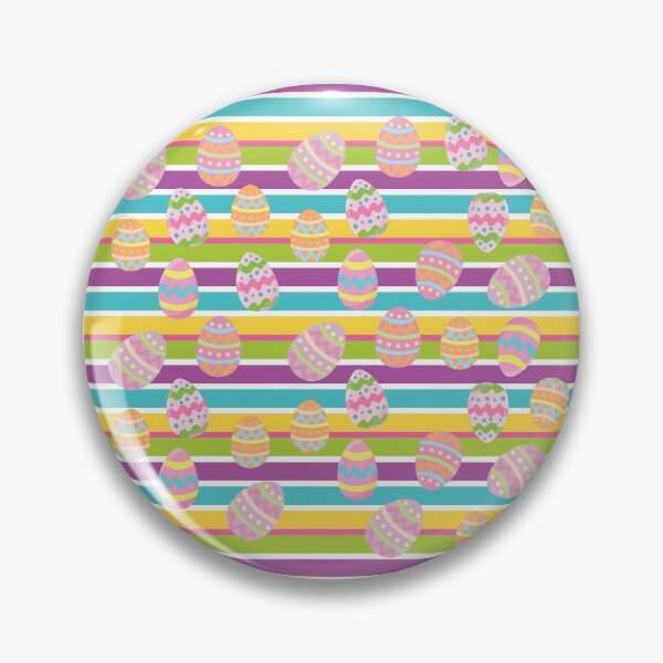 Item preview, Easter Stripes Egg Pattern designed and sold by dreamofdenim.
