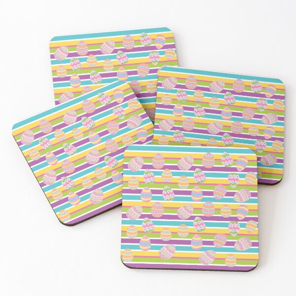 Item preview, Easter Stripes Egg Pattern designed and sold by dreamofdenim.