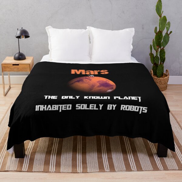 Item preview, Mars is the only known planet inhabited solely by robots, Awesome gift for astronomy activists and lovers designed and sold by abdelhak2005.