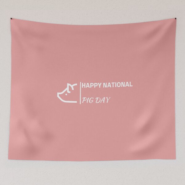 Item preview, Happy National Pig Day,  designed and sold by dress-in.