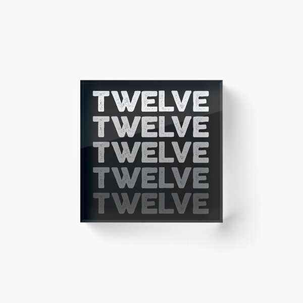 Item preview, 12th Kids Birthday, Adults Favorite Number Twelve, Sports Grey designed and sold by The Princess Saves Herself.