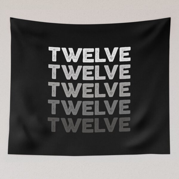 Item preview, 12th Kids Birthday, Adults Favorite Number Twelve, Sports Grey designed and sold by The Princess Saves Herself.