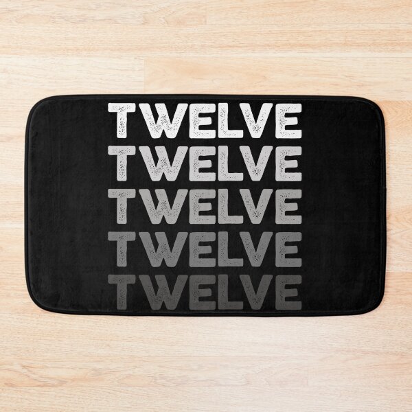Item preview, 12th Kids Birthday, Adults Favorite Number Twelve, Sports Grey designed and sold by The Princess Saves Herself.