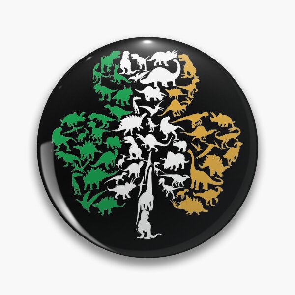 Item preview, Dinosaur Shamrock Clover Shaped St Patrik's Day designed and sold by Doa-ibu.
