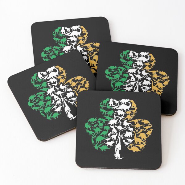 Item preview, Dinosaur Shamrock Clover Shaped St Patrik's Day designed and sold by Doa-ibu.