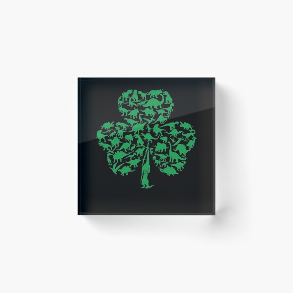Item preview, Dinosaur Shamrock Clover Shaped St Patrik's Day designed and sold by Doa-ibu.