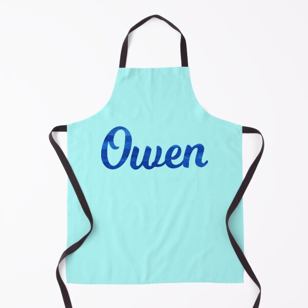 Item preview, Owen boys name blue watercolor design designed and sold by ComicKitsch.