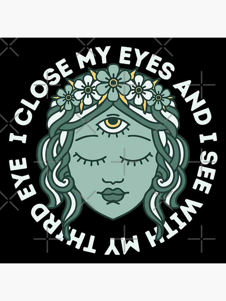 "STRAY KIDS SKZ Third Eye Lyrics Cute Girl" Poster by SugarSaint