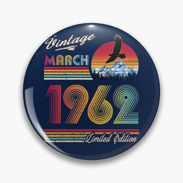 Item preview, March 1962 Birthday designed and sold by GreenSplash.