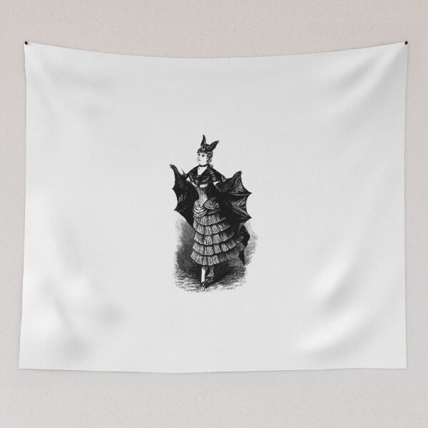 Item preview, Bat Lady - Victorian Engraving designed and sold by coralscuriosity.