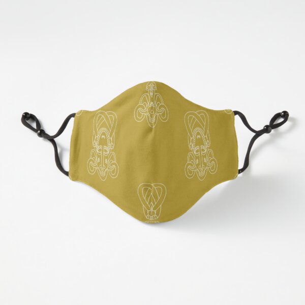 Senufo Mask pattern sexies - Ivory Coast Fitted 3-Layer
