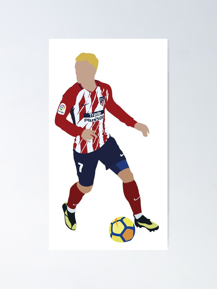 Antoine Griezmann Atlético Madrid & France Football Legend Poster