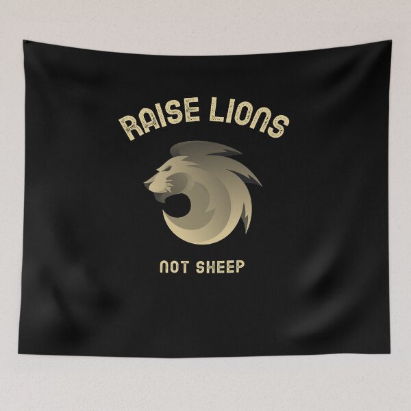 Item preview, Raise Lions not Sheep designed and sold by BlascoShop.