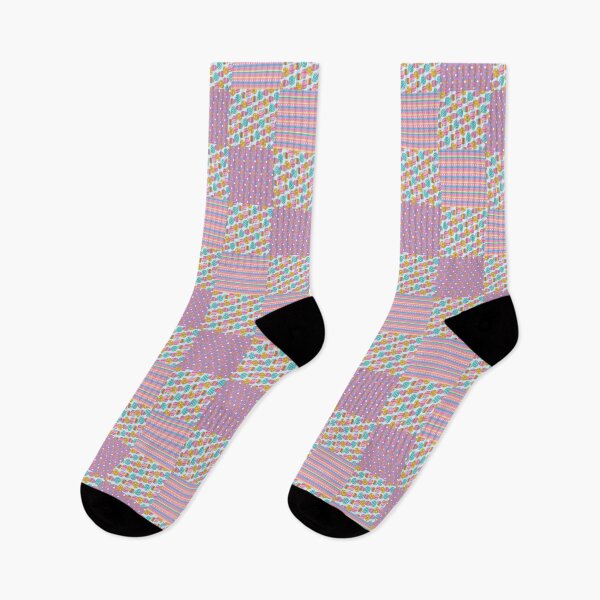 Item preview, Easter Egg and Stripes Fusion Pattern designed and sold by dreamofdenim.