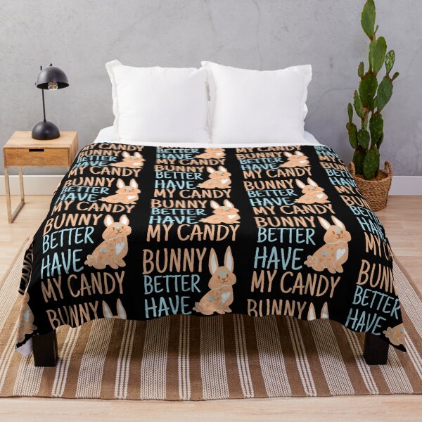 Item preview, Bunny Better Have My Candy Beige and Blue Design designed and sold by SweetAndSpice.