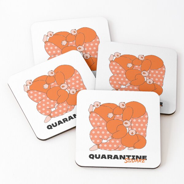 Item preview, Quarantine Square ORANGE designed and sold by MarcinkuGreta.