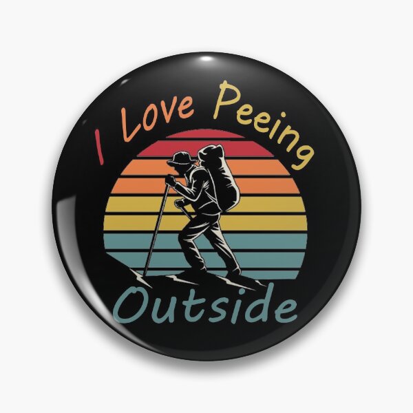 Item preview, I Love Peeing Outside Funny T-Shirt for Hiking lovers   designed and sold by Black & Aura .