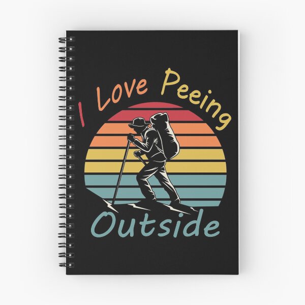 Item preview, I Love Peeing Outside Funny T-Shirt for Hiking lovers   designed and sold by Black & Aura .