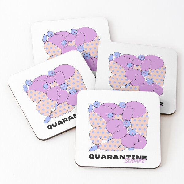 Item preview, Quarantine Square PINK designed and sold by MarcinkuGreta.