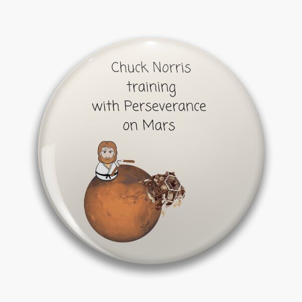 Item preview, Chuck Norris training with Perseverance on Mars  designed and sold by albix81.