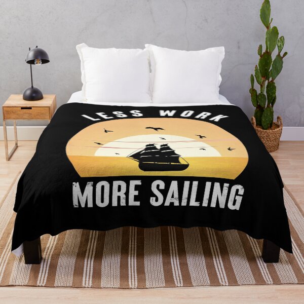 Item preview, Less Work More Sailing - sailing designed and sold by NSTeeDesign.