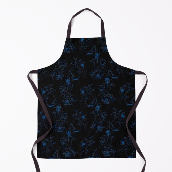 Item preview, Birds Pattern Black Blue designed and sold by Antava.