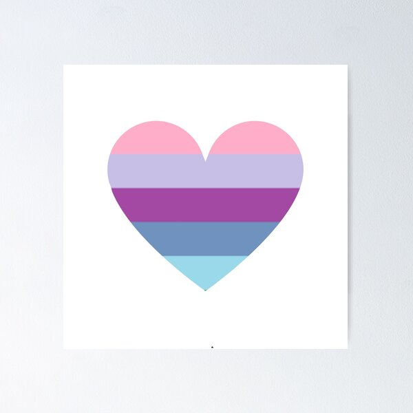 Item preview, Pride Flag Heart - Omnisexual Pride - White Background designed and sold by thesassypanda.