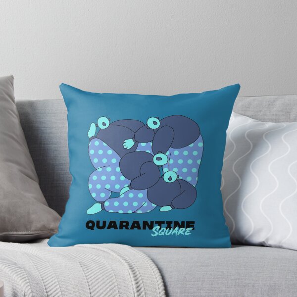 Item preview, Quarantine Square BLUE designed and sold by MarcinkuGreta.