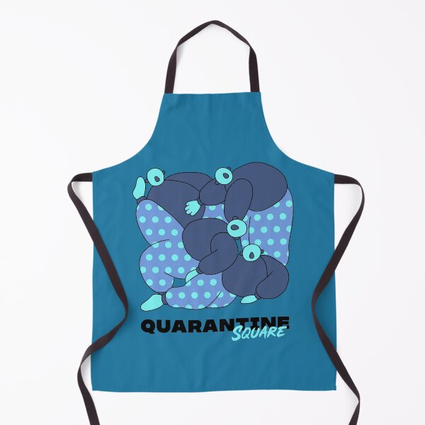 Item preview, Quarantine Square BLUE designed and sold by MarcinkuGreta.