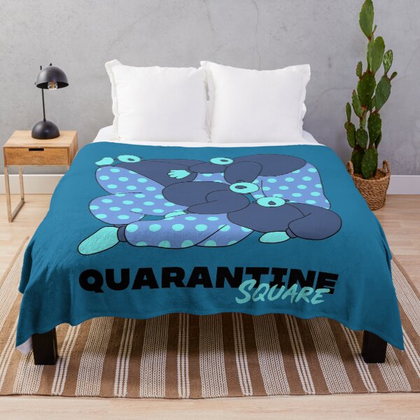 Item preview, Quarantine Square BLUE designed and sold by MarcinkuGreta.