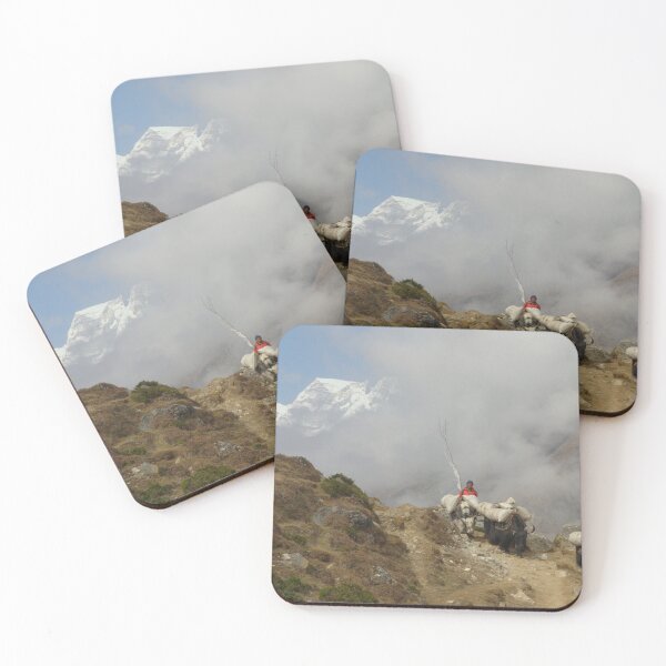 Item preview, Sherpa with Yaks in the Gokyo Valley Everest Himalaya Nepal designed and sold by emergentdesigns.