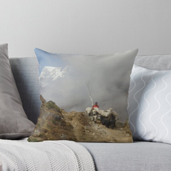 Item preview, Sherpa with Yaks in the Gokyo Valley Everest Himalaya Nepal designed and sold by emergentdesigns.