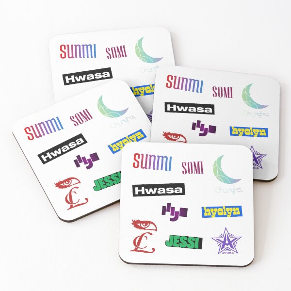 Item preview, Baddest K-Pop Girl Soloist Logos - Sticker Pack designed and sold by artsycore.