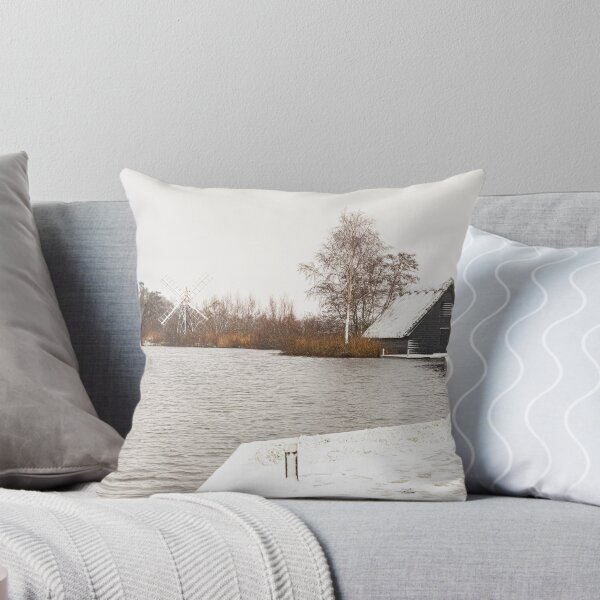 Item preview, Boat Shed in the Snow, How Hill, Norfolk designed and sold by Rebecca Woods.