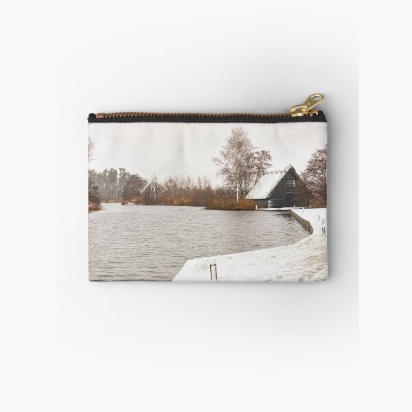 Item preview, Boat Shed in the Snow, How Hill, Norfolk designed and sold by Rebecca Woods.