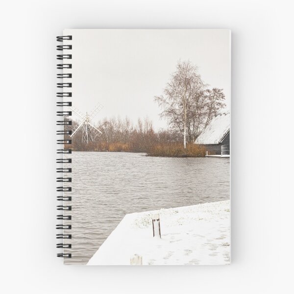 Item preview, Boat Shed in the Snow, How Hill, Norfolk designed and sold by Rebecca Woods.