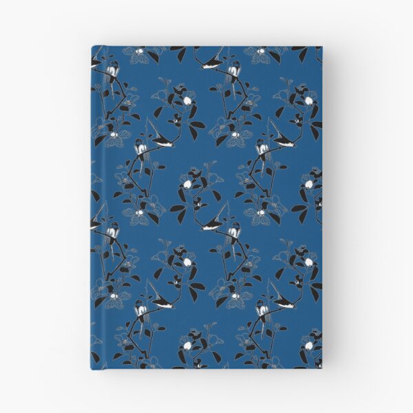 Item preview, Birds Pattern Blue Black White designed and sold by Antava.