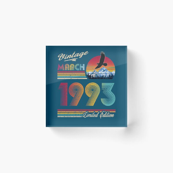 Item preview, Vintage March 1993 Birthday designed and sold by GreenSplash.